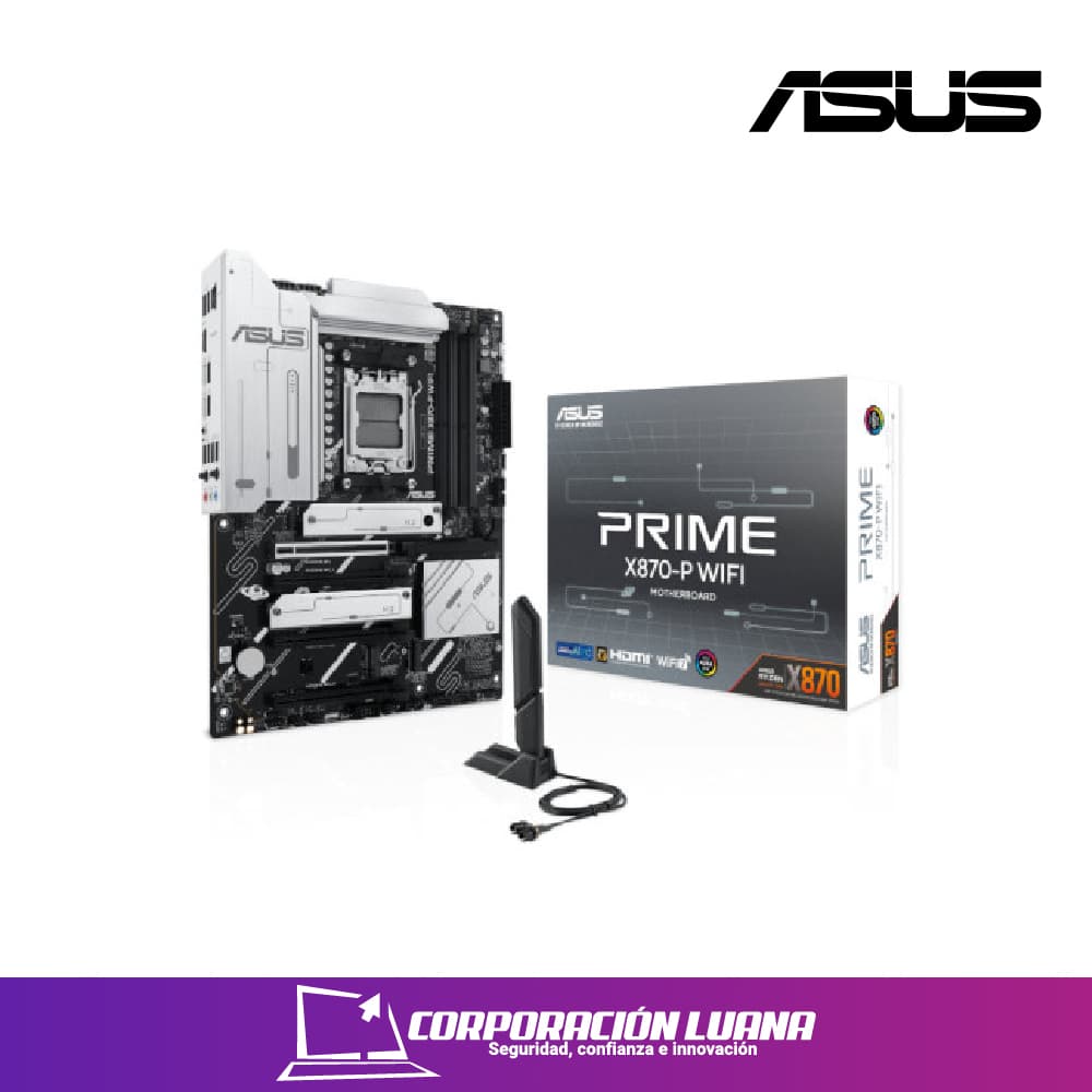 Foto del producto MOTHERBOARD ASUS PRIME X870-P WIFI ( X870-P WIFI ) DDR5 | WIFI 7 | AM5