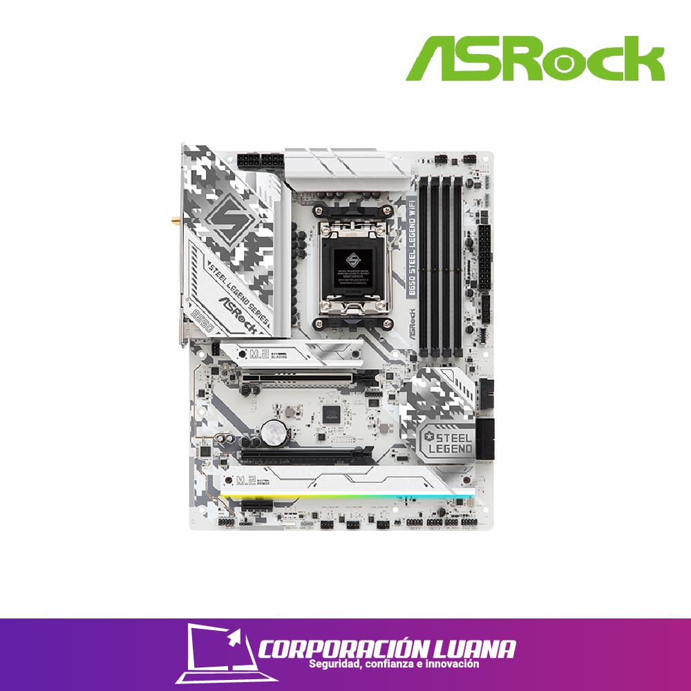 Imagen de MOTHERBOARD ASROCK B650 STEEL LEGEND WIFI ( 90-MXBN90-A0UAYZ ) DDR5 | WIFI | AM5