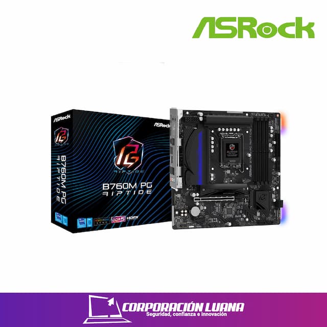 MOTHERBOARD B760M PG RIPTIDE WIFI ( 90-MXBN30-A0UAYAZ ) DDR5 | LGA 1700