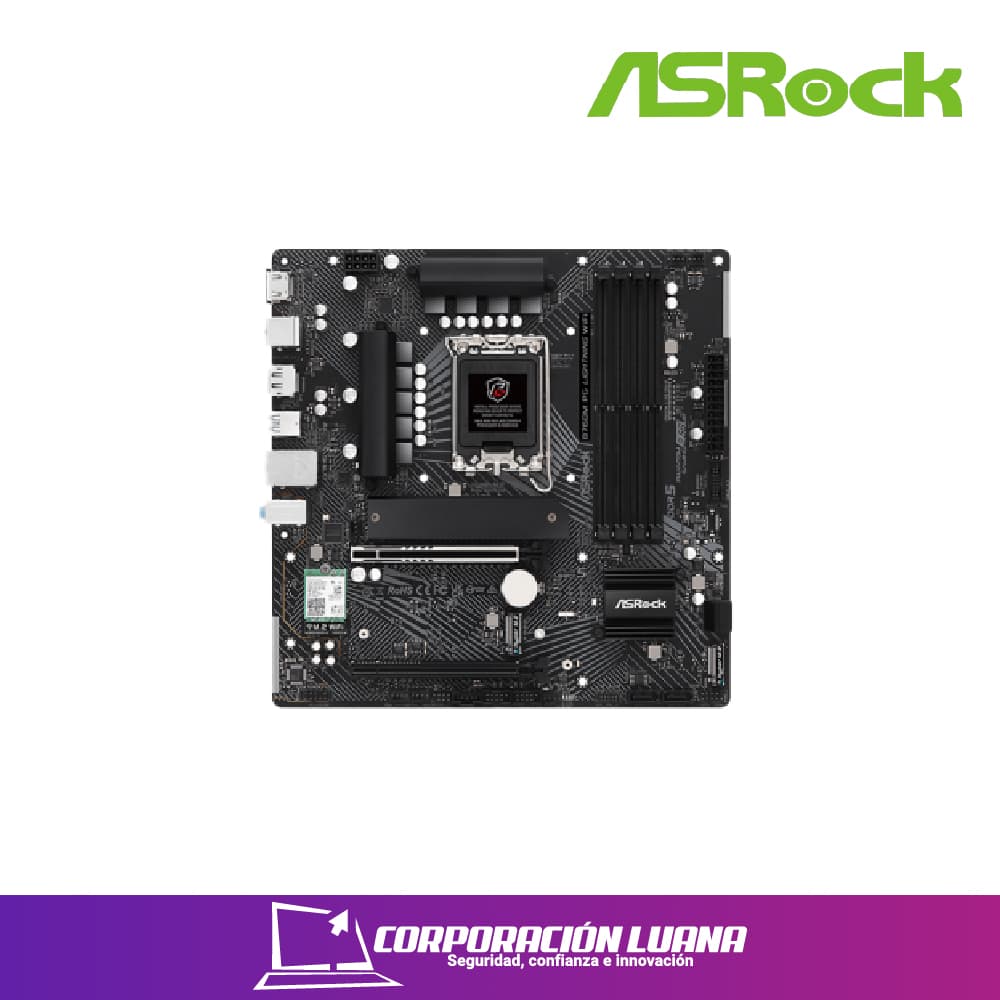 Imagen de MOTHERBOARD B760M PG RIPTIDE WIFI ( 90-MXBN30-A0UAYAZ ) DDR5 | LGA 1700