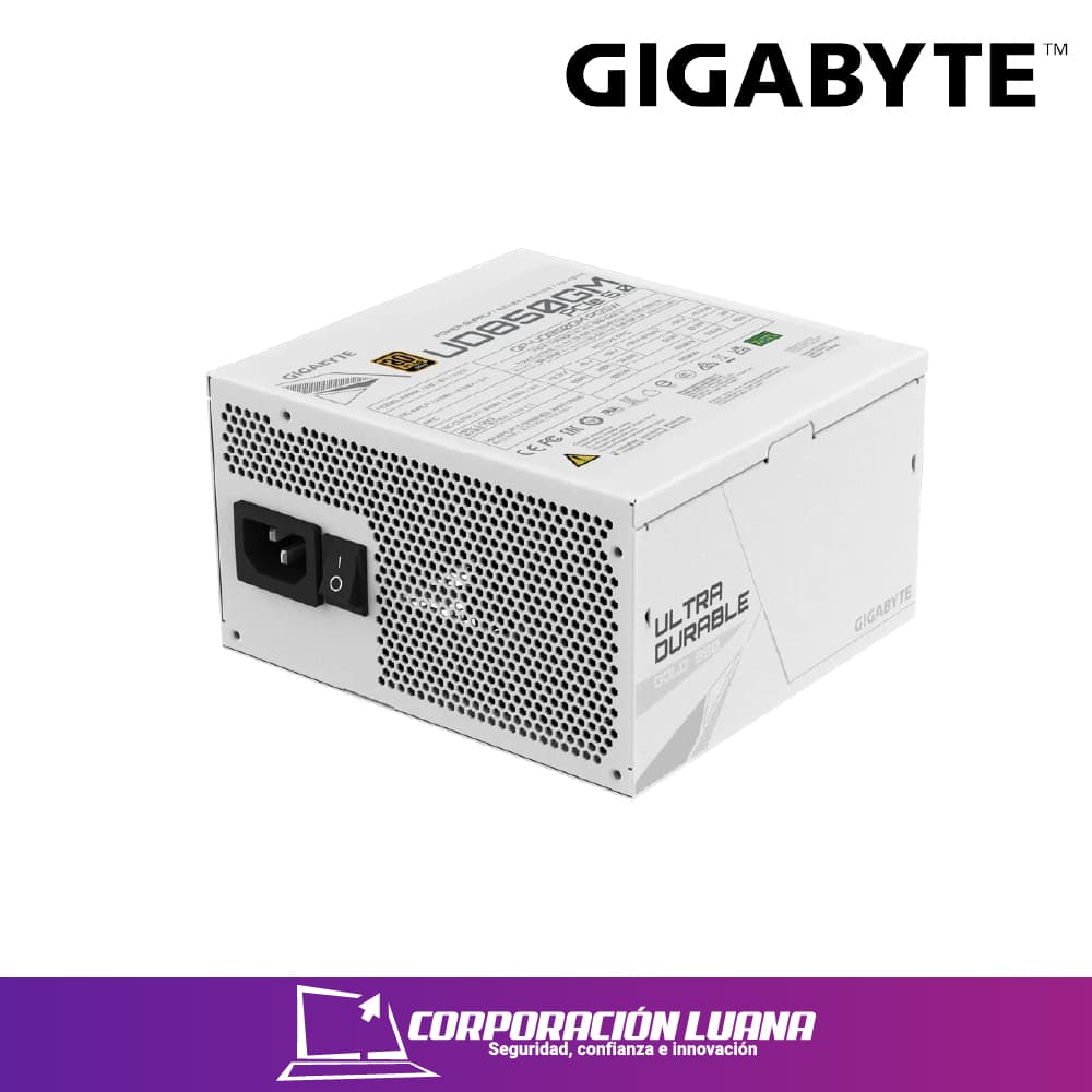 Imagen de FUENTE DE PODER GIGABYTE GP-UD850GM WHITE 850W 80 PLUS GOLD MODULAR (PN:GP-UD850GM PG5W)
