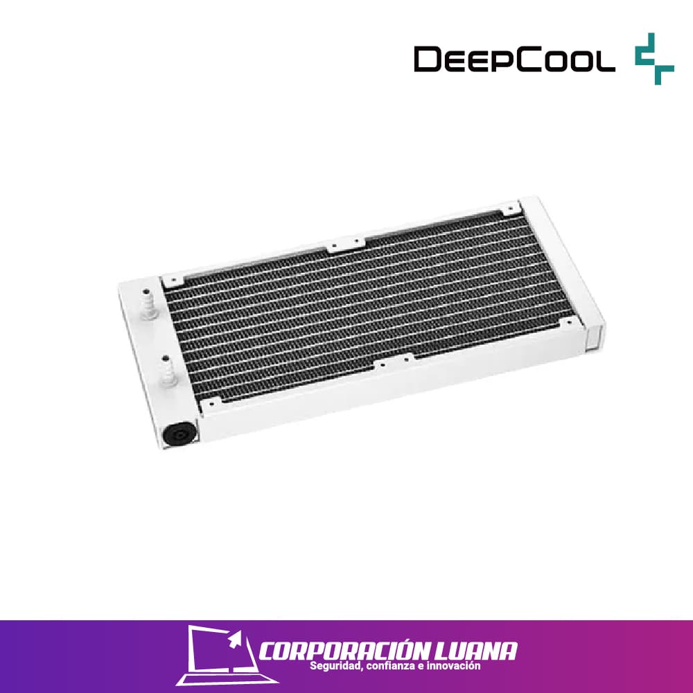 Imagen de REFRIGERACION LIQUIDA DEEP COOL LE520 WHITE  ARGB ( R-LE520-WHAMMN-G-1 ) X2 FAN | AMD/INTEL | LED RGB