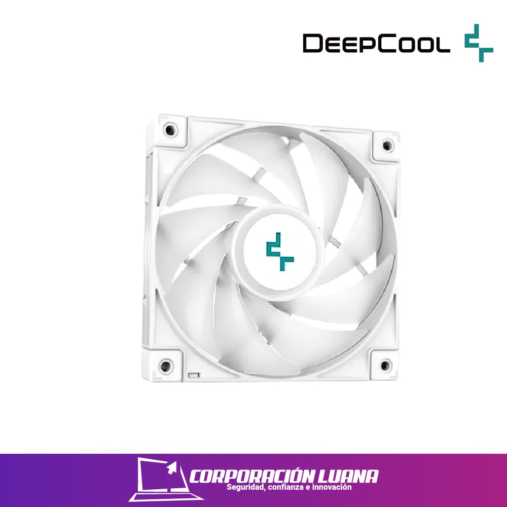 Imagen de REFRIGERACION LIQUIDA DEEP COOL LE520 WHITE  ARGB ( R-LE520-WHAMMN-G-1 ) X2 FAN | AMD/INTEL | LED RGB