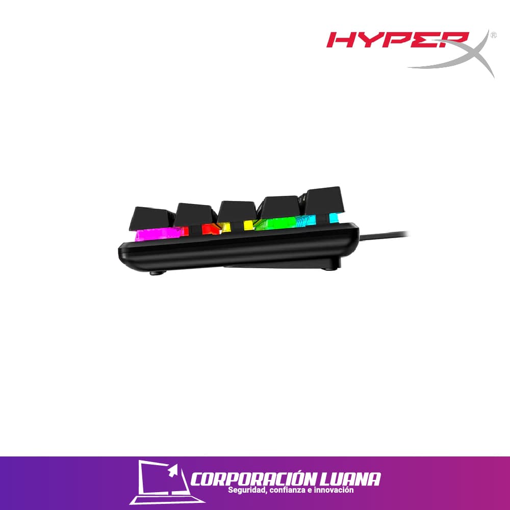Imagen de TECLADO MECANICO GAMER HYPERX ALLOY ORIGINS RGB RED SWITCH- ABS HX RED MERCO 4P4F6AI#AC8