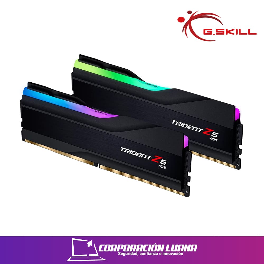 Foto del producto MEMORIA RAM GSKILL TRIDENT Z5 NEO 32GB (16X2 ) 6000 MHZ ( F5-6000J3636F16GX2-TZ5NR ) DDR5 | NEGRO LED RGB AMD EXPO