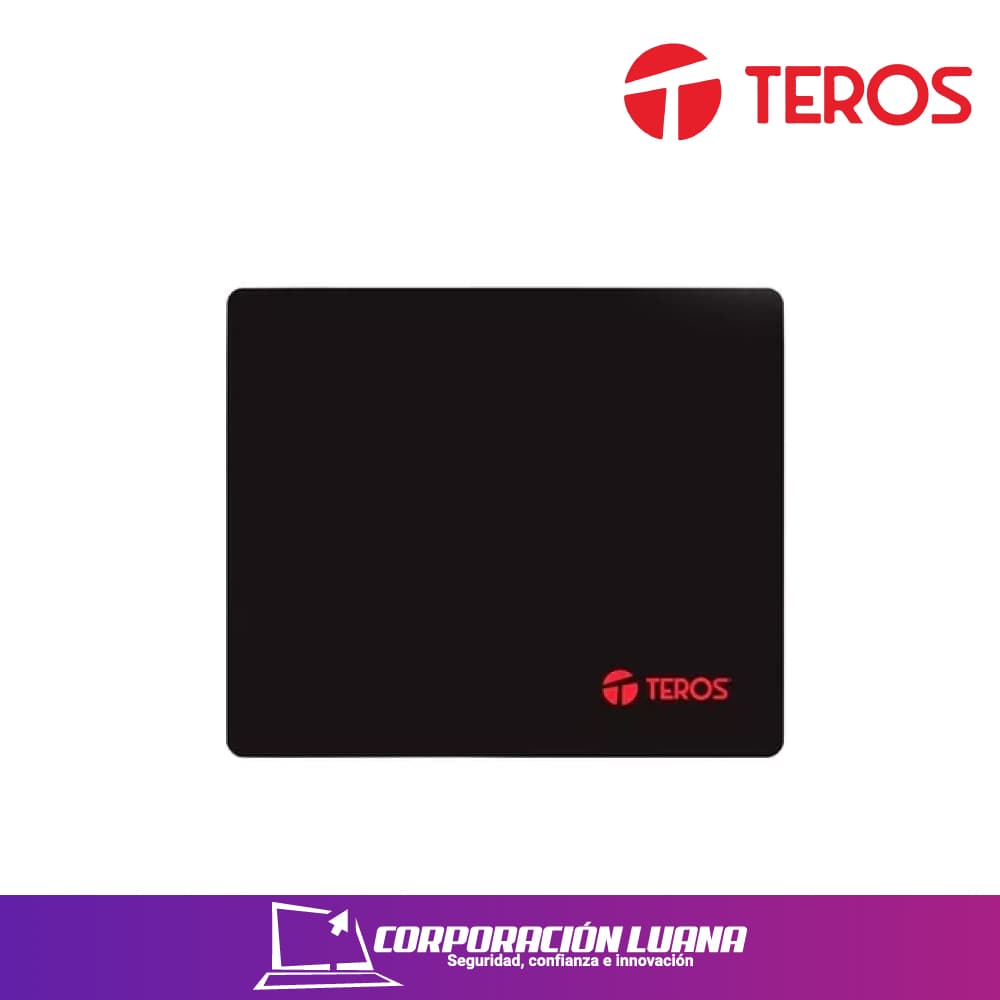 Foto del producto MOUSE PAD GAMER TEROS TE-3010S, NEGRO 32 X 27 X 0.3 CM MATERIAL BASE DE GOMA + TELA LISA BORDE COSIDOŸ