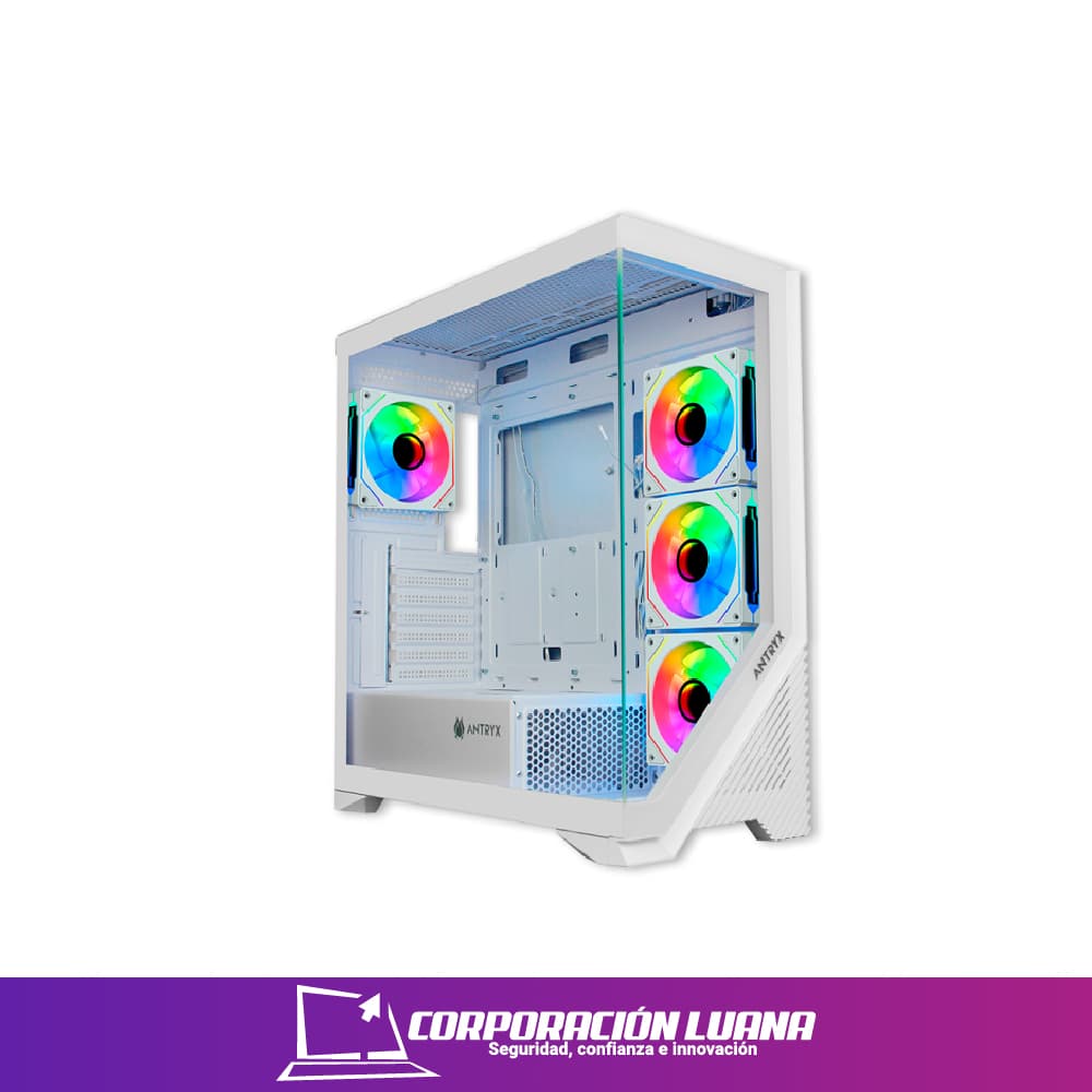 Foto del producto CASE ANTRYX FX 650 ( AC-FX650W ) S/FUENTE | BLANCO | X4 FAN | ARGB