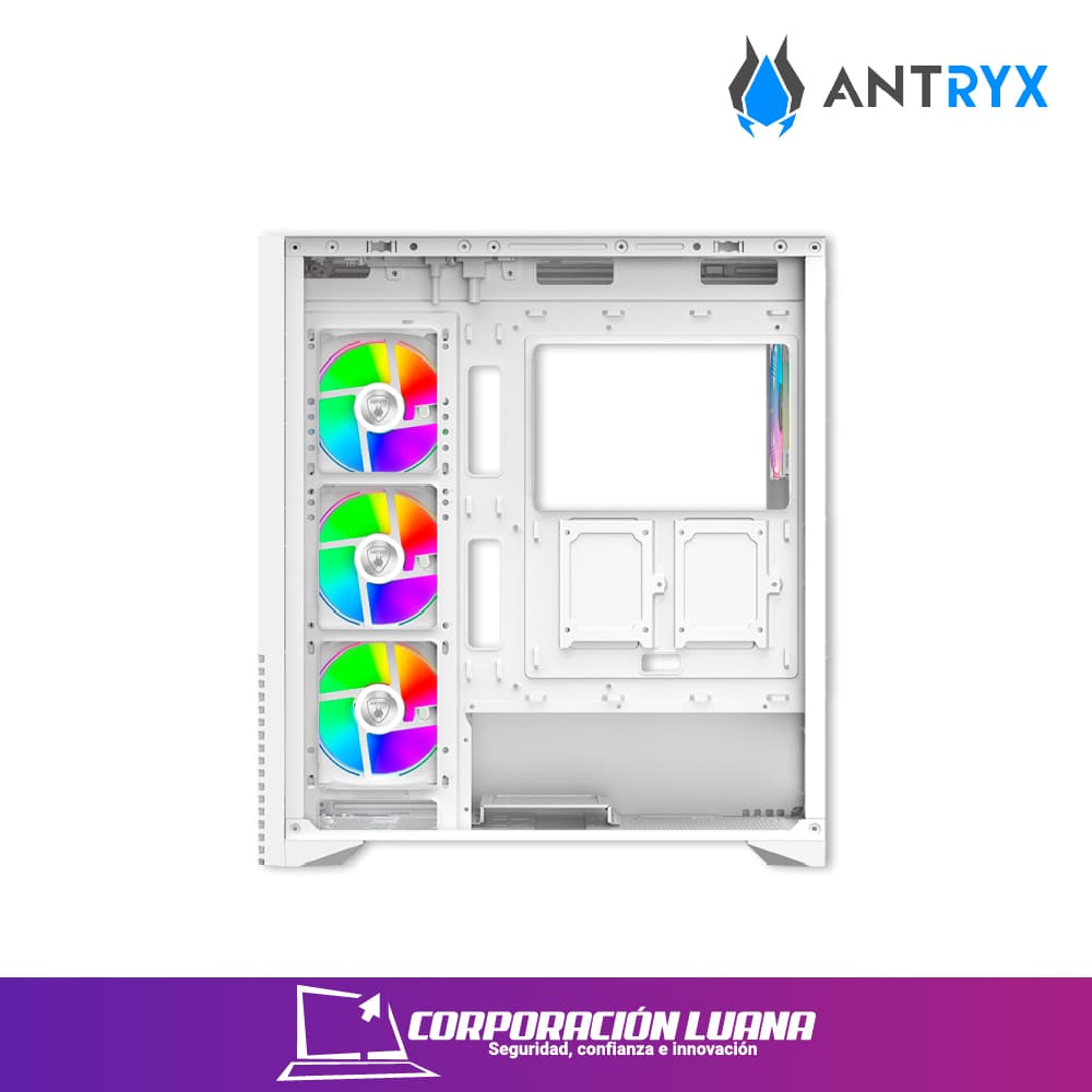Imagen de CASE ANTRYX FX 650 ( AC-FX650W ) S/FUENTE | BLANCO | X4 FAN | ARGB