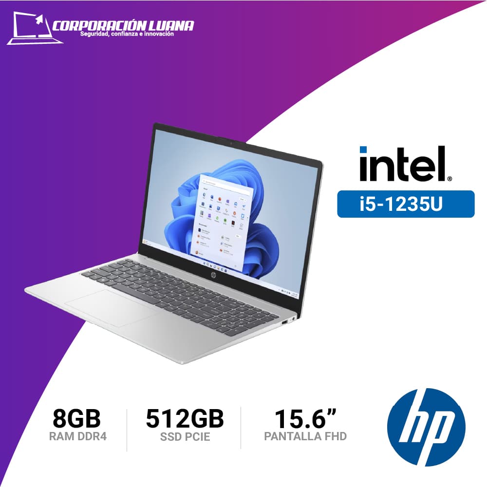 Imagen de LAPTOP HP INTEL CORE I5 1235U ( 15-FD0048LA ) RAM 8GB | SSD 512GB | 15.6" FHD | WINDOWS 11