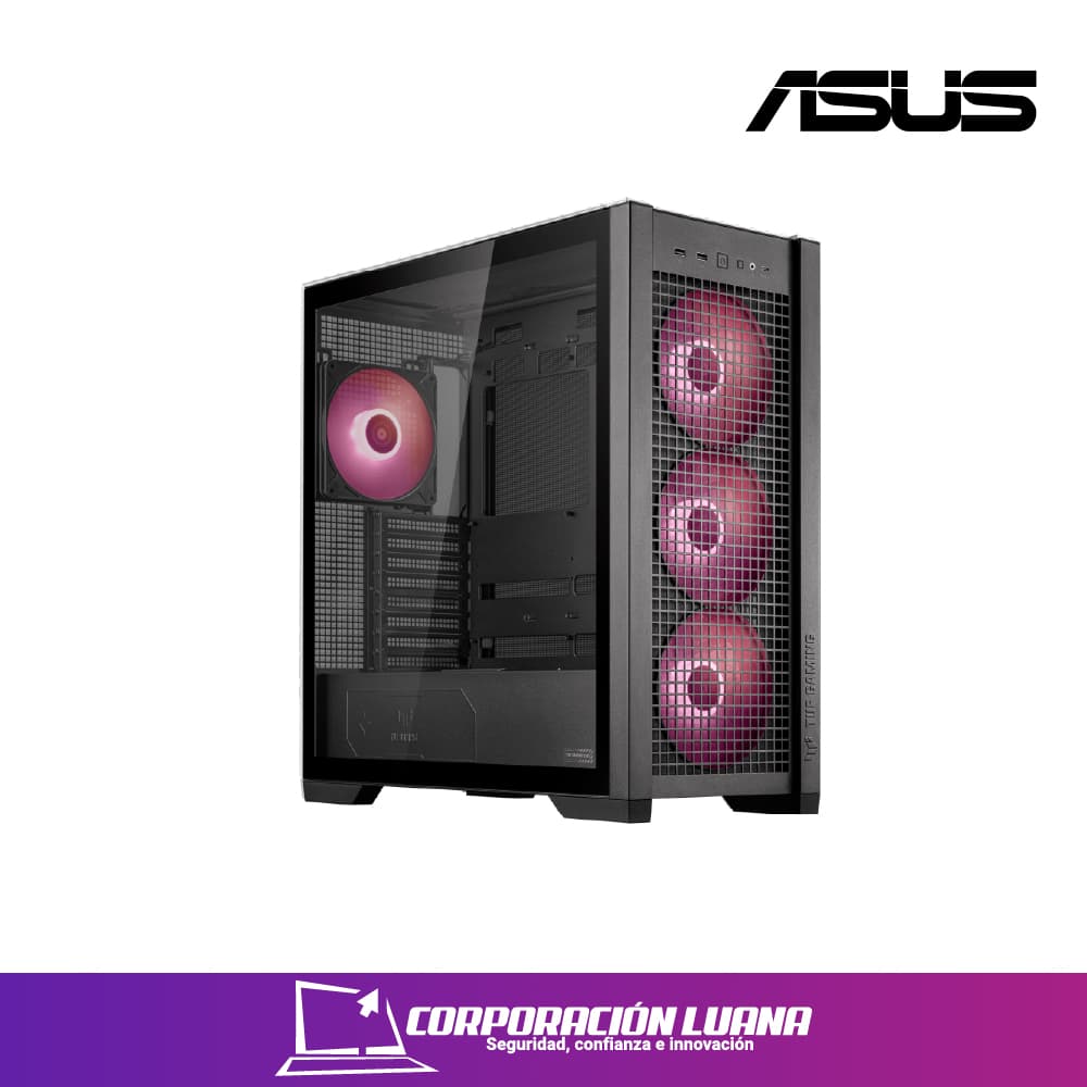 Imagen de CASE ASUS TUF GAMING GT302 ( GT302 ) S/FUENTE | NEGRO | X4 FAN ARGB