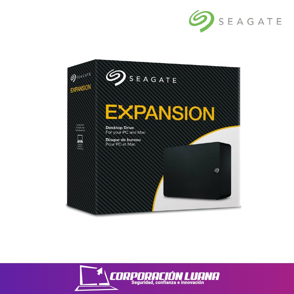 Foto del producto DISCO DURO EXTERNO SEAGATE EXPANSION 24TB EXTERNAL HARD DRIVE HDD - USB 3.0, WITH RESCUE DATA RECOVERY SERVICES (STKP24000400)