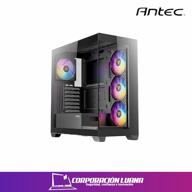 CASE ANTEC CX300 RGB ELITE BLACK ( 0-761345-10097-7 ) S/FUENTE VIDRIO TEMPLADO USB 3.0/USB 2.0