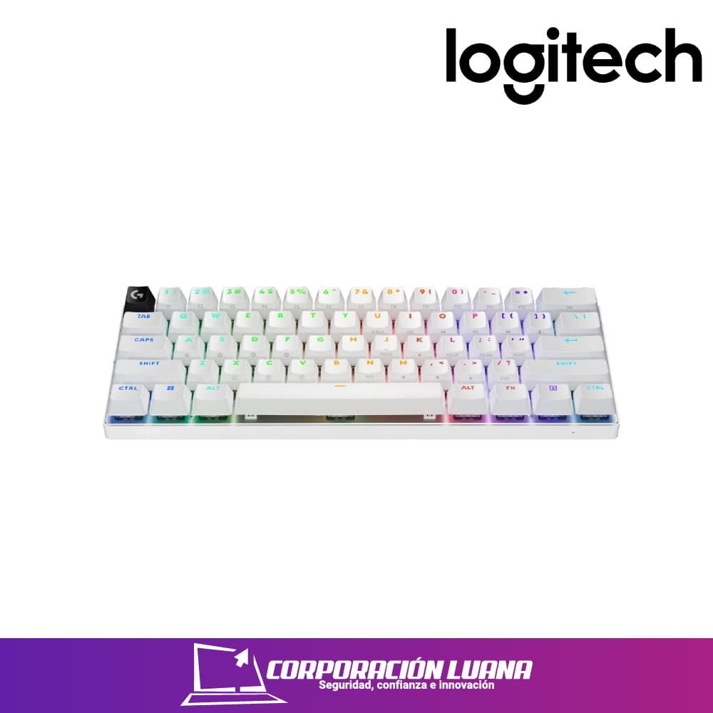 Imagen de TECLADO LOGITECH PRO X 60 LIGHTSPEED ( 920-011921 ) BLANCO | BT - OPTICO | 65 HORAS | LED RGB