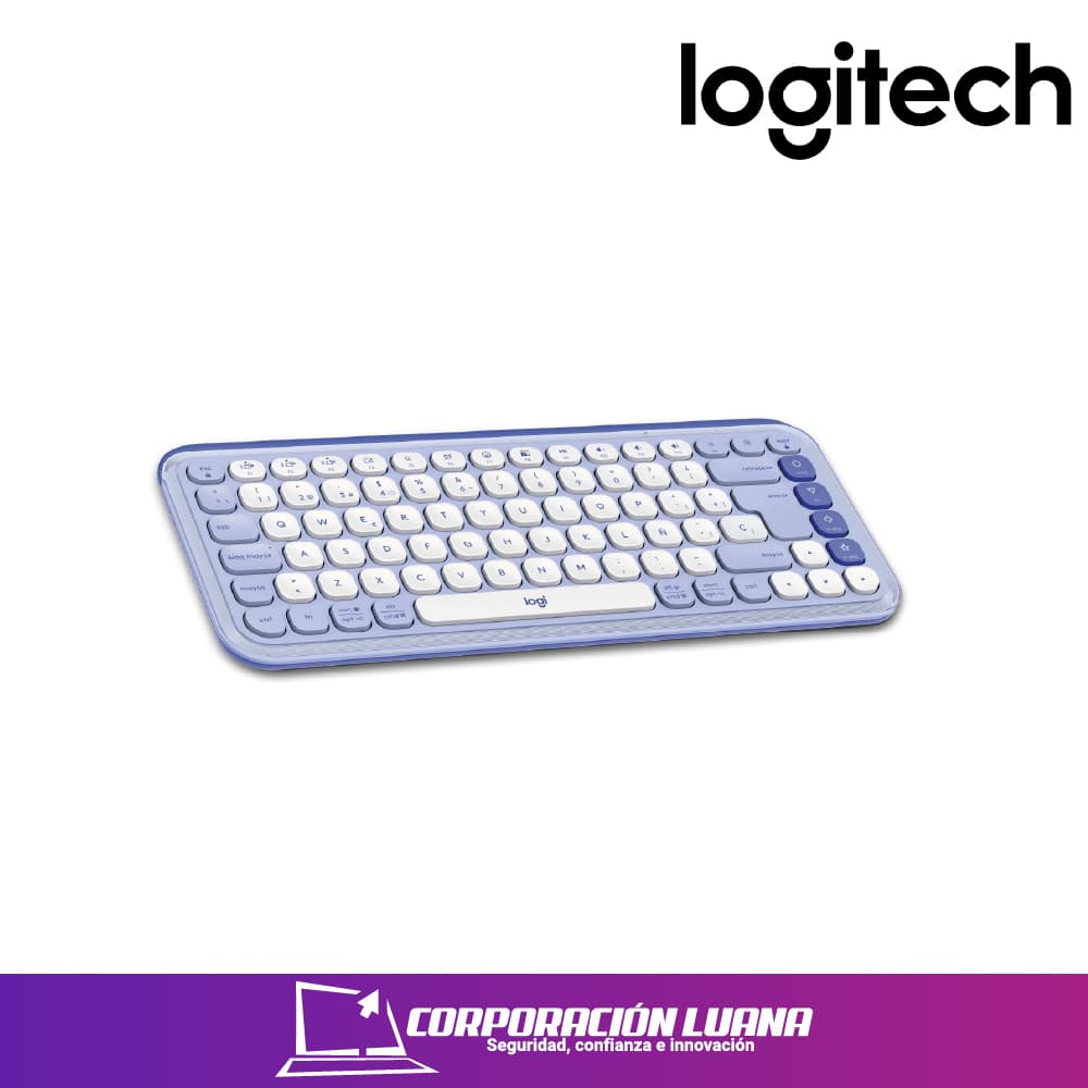 Imagen de COMBO LOGITECH TECLADO Y MOUSE POP ICON  ( 920-013054 ) LILA | COPILOT | INALAMBRICO - BT