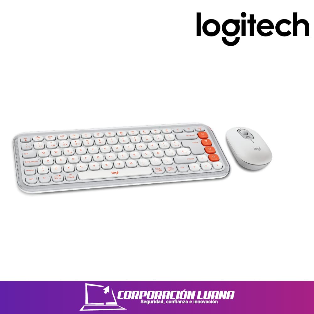 Foto del producto COMBO LOGITECH TECLADO Y MOUSE POP ICON  ( 920-013055 ) BLANCO | COPILOT | INALAMBRICO - BT