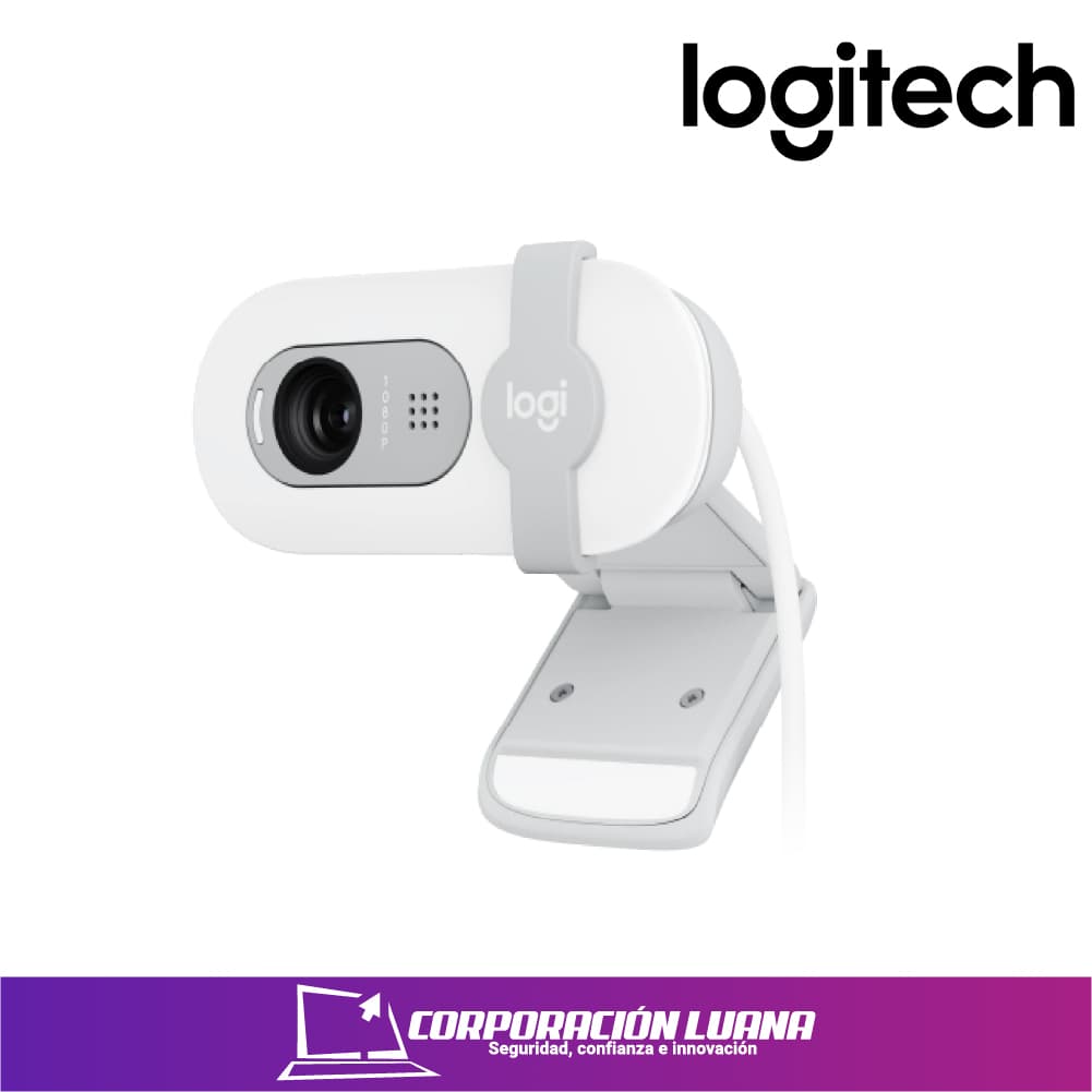 Foto del producto CAMARA WEB LOGITECH BRIO 100 ( 960-001615 ) BLANCA | FHD | USB-A