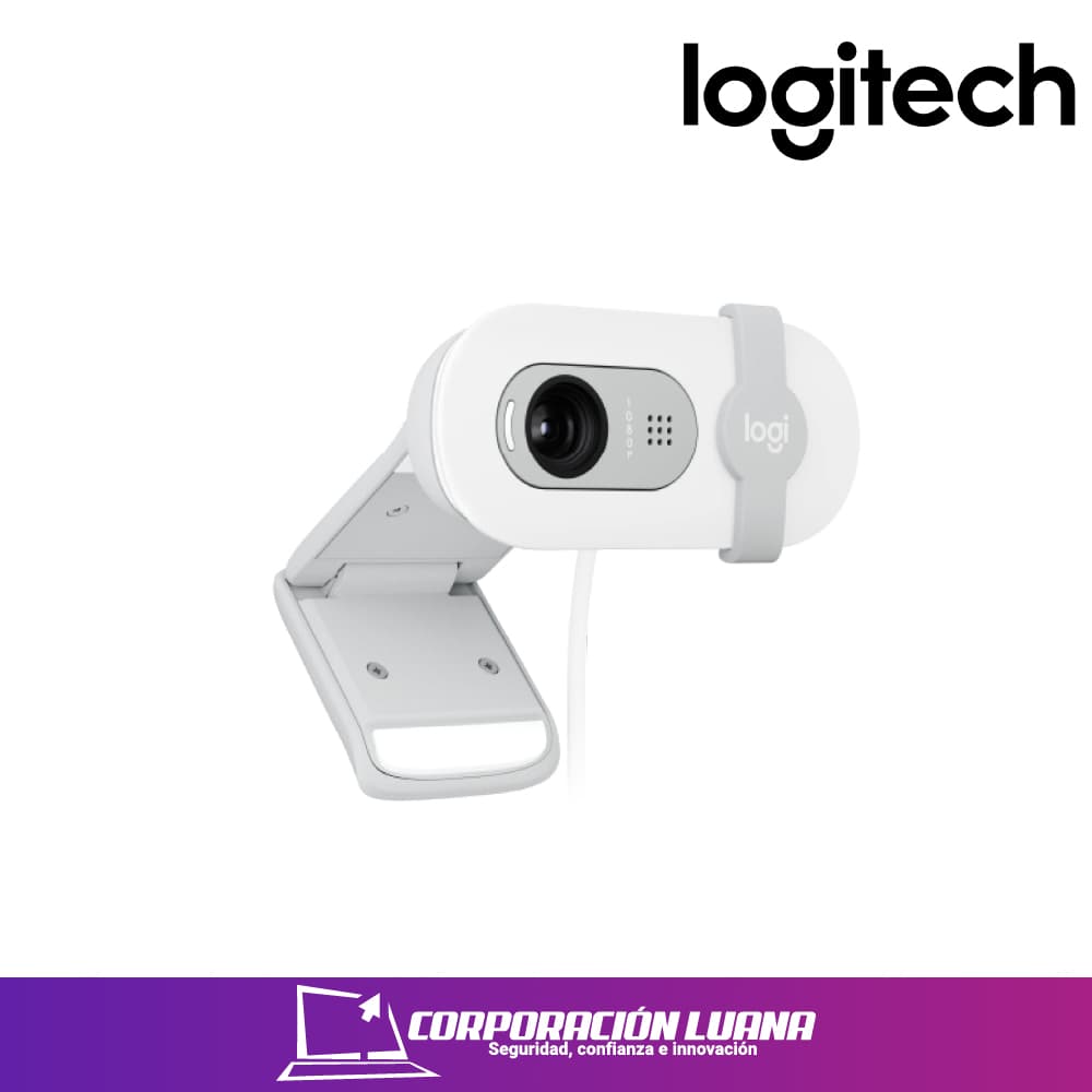 Imagen de CAMARA WEB LOGITECH BRIO 100 ( 960-001615 ) BLANCA | FHD | USB-A