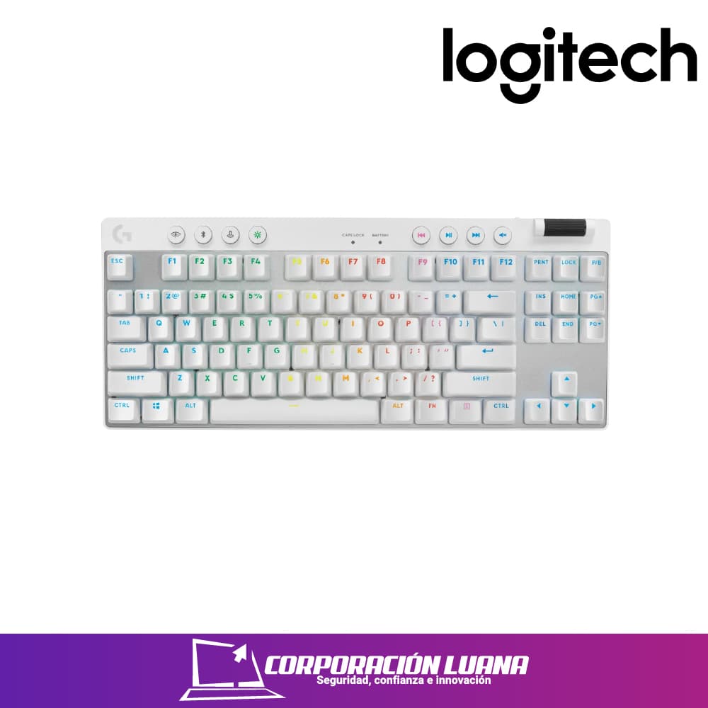 Foto del producto TECLADO LOGITECH PRO X TKL LIGHTSPEED ( 920-012143 ) BLANCO
