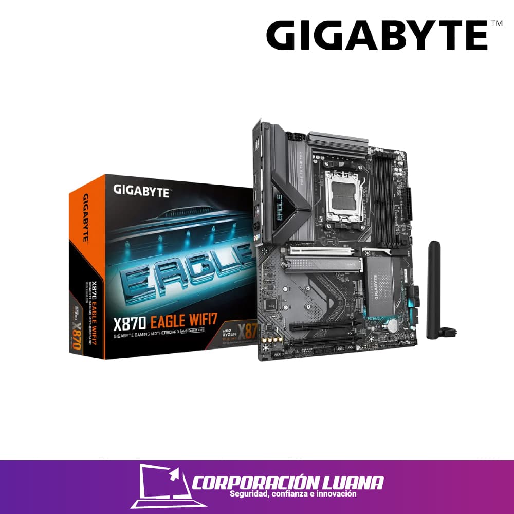 Foto del producto MOTHERBOARD GIGABYTE X870 EAGLE WIFI 7 ( X870 EAGLE-WFI7 ) DDR5 | AM5