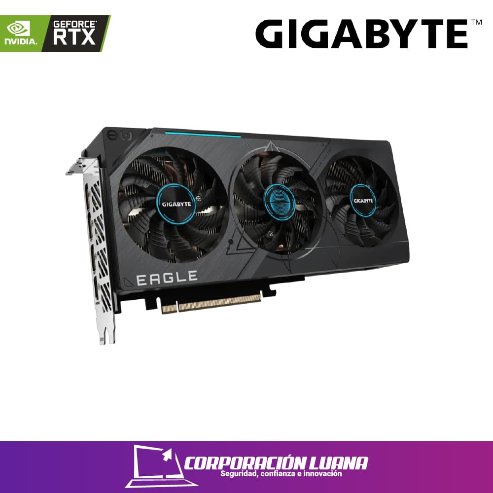Imagen de TARJETA DE VIDEO GIGABYTE RTX 4070 SUPER EAGLE ( GV-N4070SEAGLE OC-12GD ) 12GB GDDR6 | DLSS | X3 FAN |  X3 DP HDMI