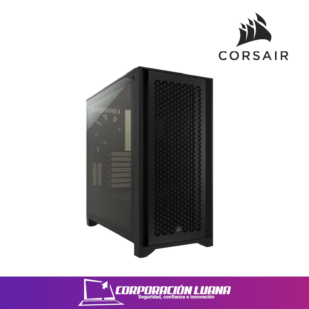 Foto del producto CASE CORSAIR 4000D AIRFLOW ( MID-4000D-AIRFLOW ) S/FUENTE | NEGRO | X4 FAN ARGB