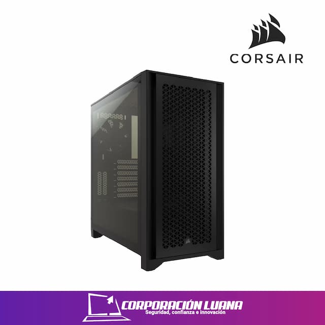 CASE CORSAIR 4000D AIRFLOW ( MID-4000D-AIRFLOW ) S/FUENTE | NEGRO | X4 FAN ARGB