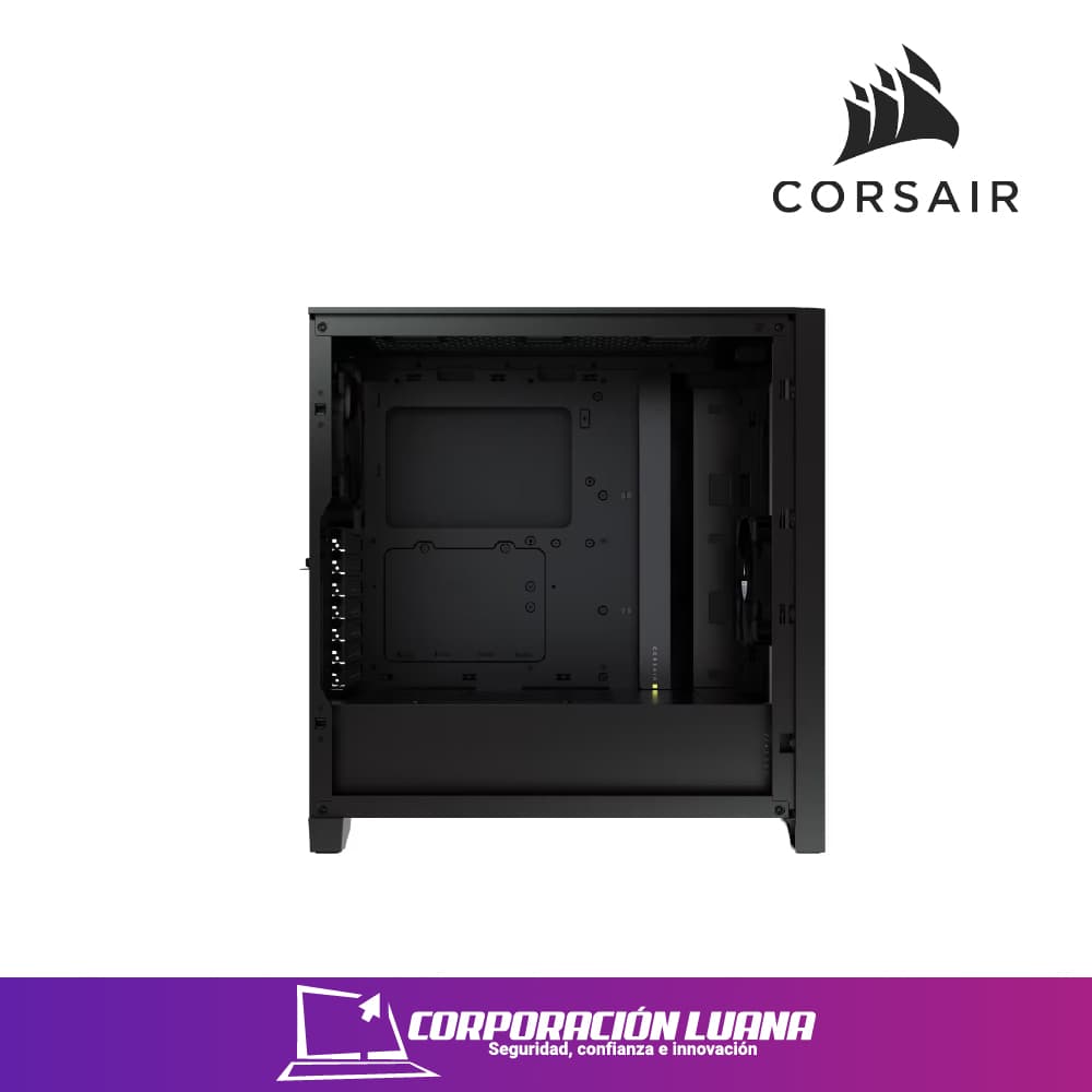 Imagen de CASE CORSAIR 4000D AIRFLOW ( MID-4000D-AIRFLOW ) S/FUENTE | NEGRO | X4 FAN ARGB