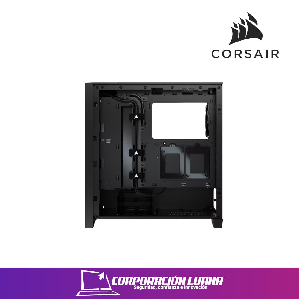 Imagen de CASE CORSAIR 4000D AIRFLOW ( MID-4000D-AIRFLOW ) S/FUENTE | NEGRO | X4 FAN ARGB