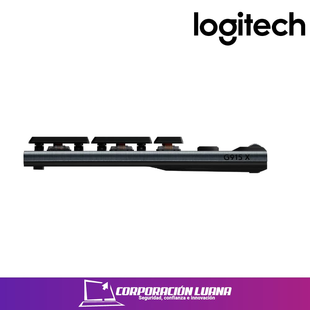 Imagen de TECLADO GAMING LOGITECH G915 X  LIGHTSPEED ( 920-012670 ) MECANICO | BT | KEYCONTROL | NEGRO | LIGHTSYNC RGB