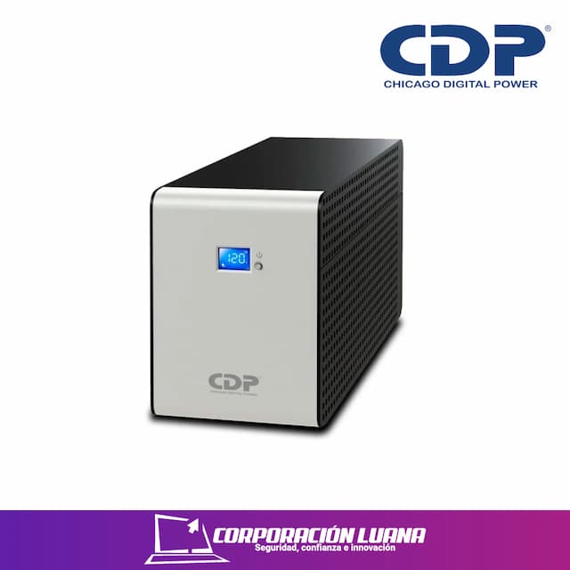 UPS CDP R-SMART 1200VA ( R-SMART 1210I ) LCD | 720W | USB | 5 TOMAS | REGULACION AVR | RJ11 / RJ45