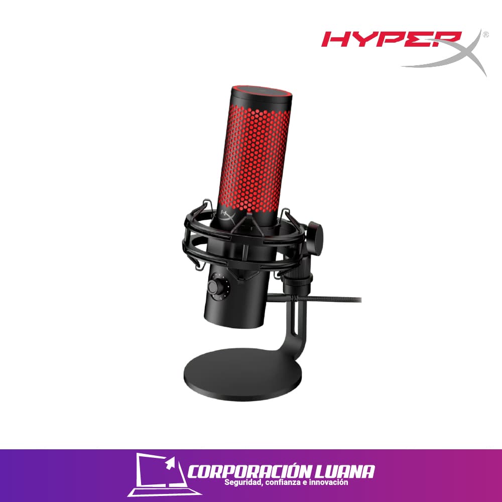 Foto del producto MICROFONO HYPERX QUADCAST 2 ( N62064-001 872V1AA ) USB | NEGRO ROJO