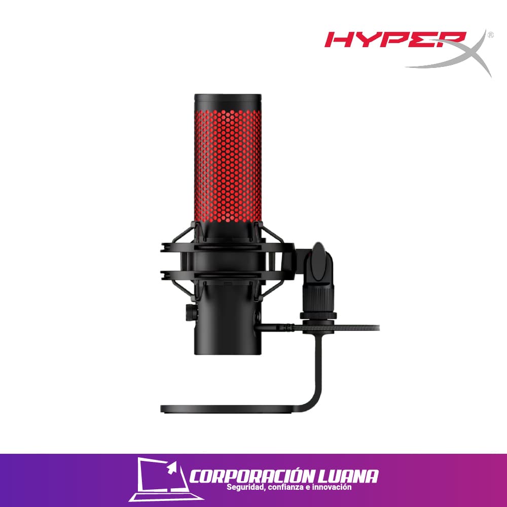 Imagen de MICROFONO HYPERX QUADCAST 2 ( N62064-001 872V1AA ) USB | NEGRO ROJO