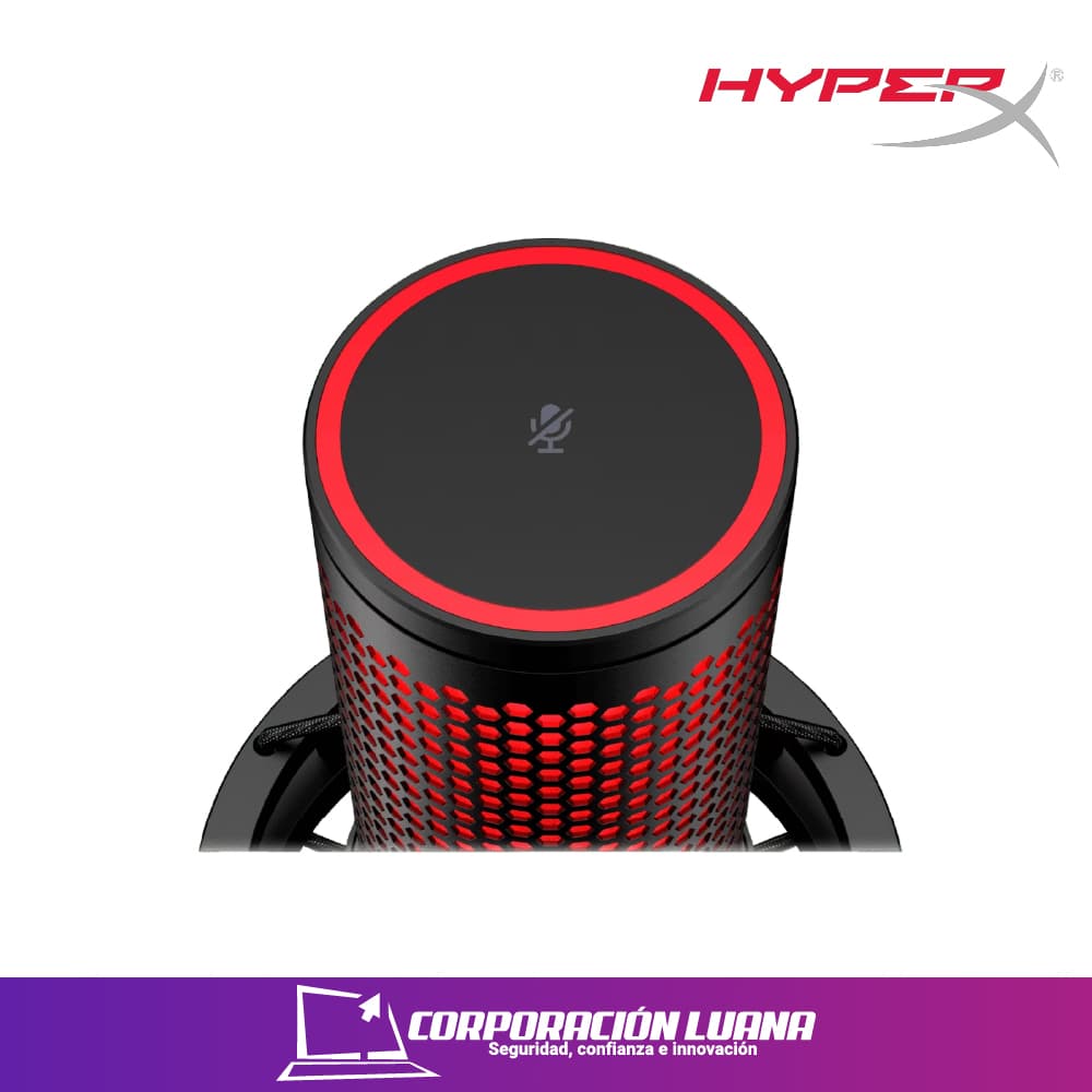 Imagen de MICROFONO HYPERX QUADCAST 2 ( N62064-001 872V1AA ) USB | NEGRO ROJO