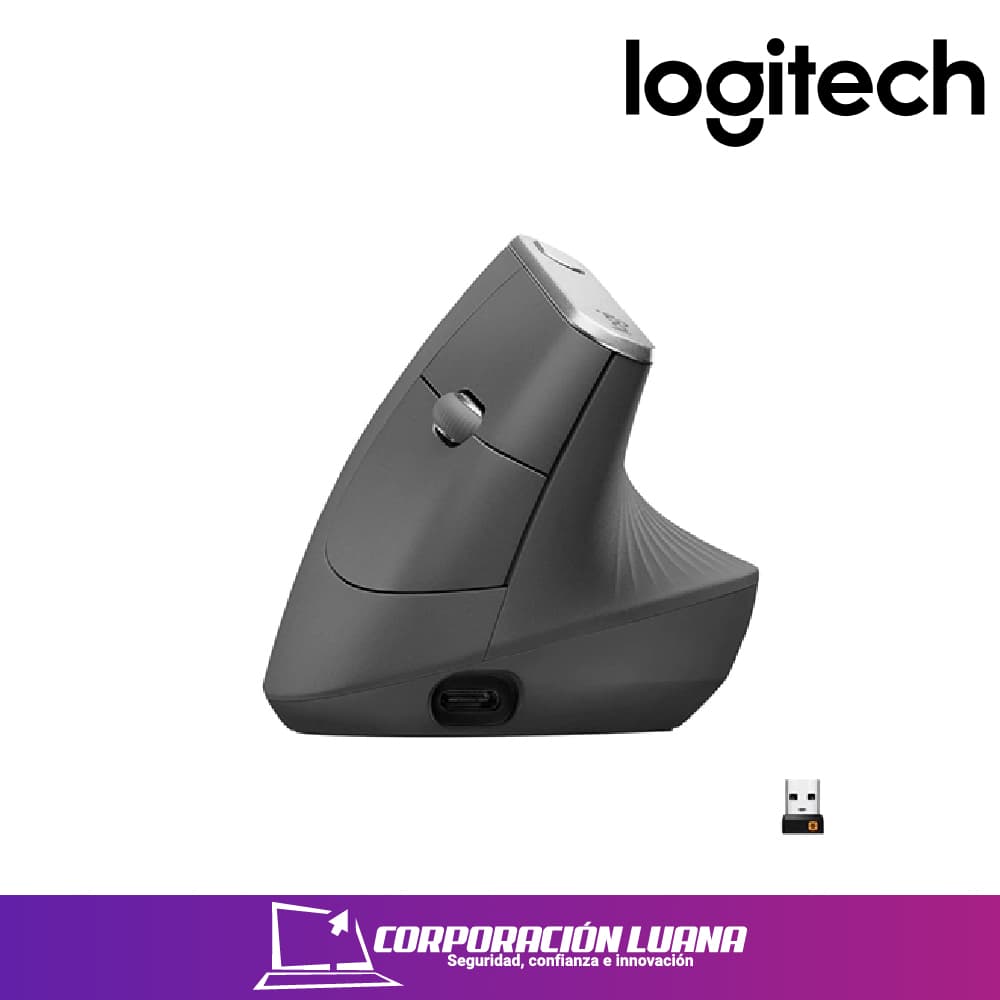 Imagen de MOUSE LOGITECH MX VERTICAL ADVANCE ERGONOMIC ( 910-005449 ) WIRELESS - BT | NEGRO