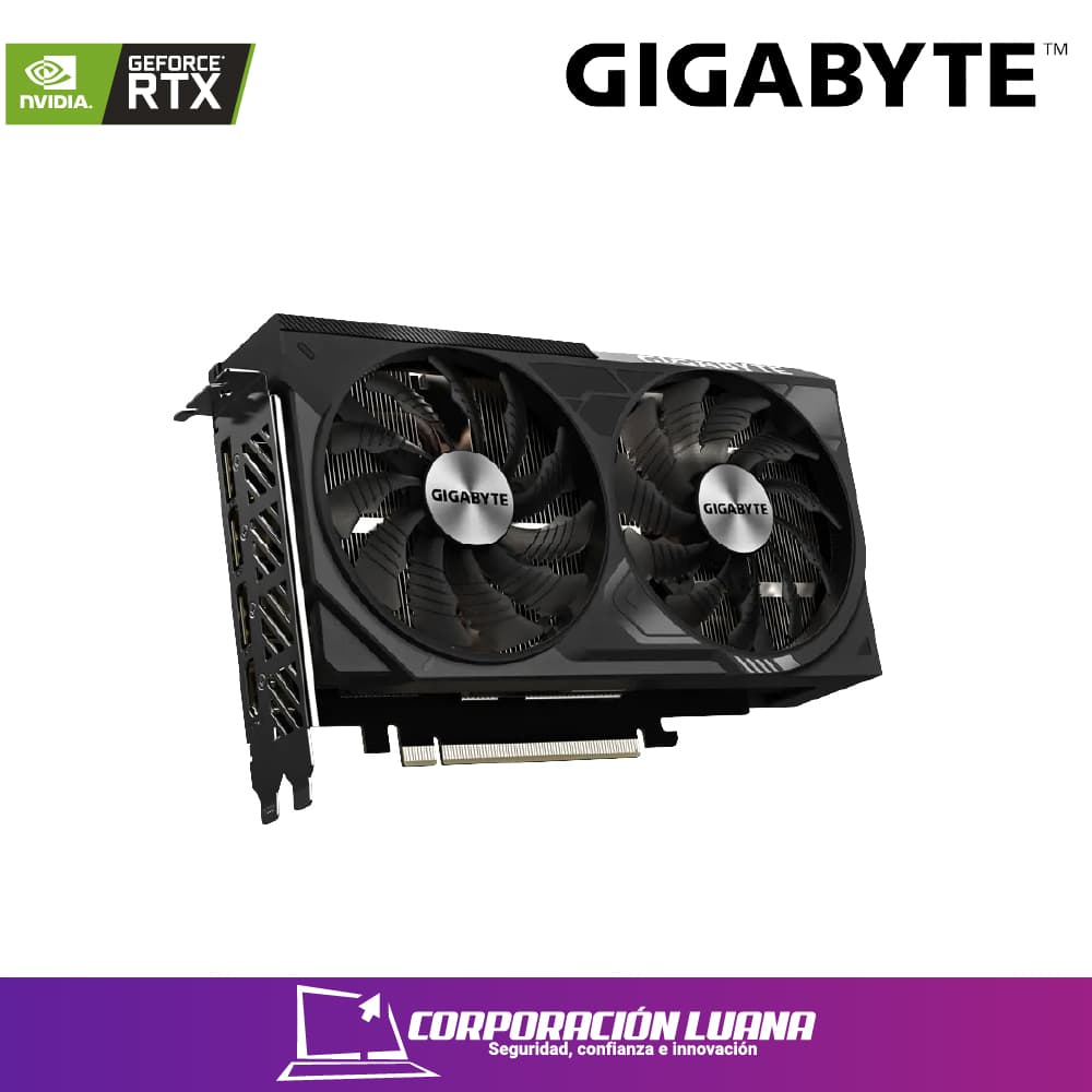 Imagen de TARJETA DE VIDEO GIGABYTE RTX 4070 WINDFORCE ( GV-N4070WF2OCV2-12GD ) 12GB - GDDR6 | X2 FAN | X3 DP - 1 HDMI | 192 BIT
