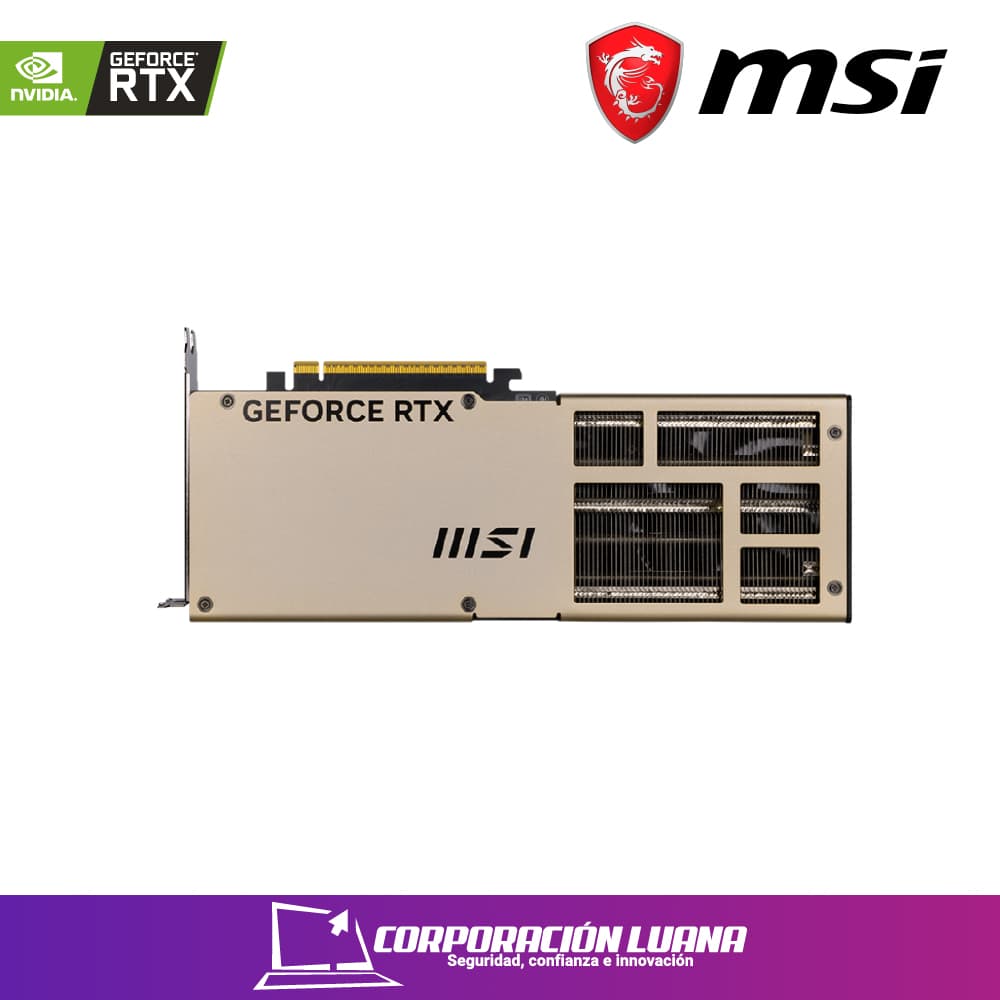 Imagen de TARJETA DE VIDEO MSI RTX 5080 INSPIRE 3X OC ( 912-V531-203 ) 16GB - GDDR7 | X3 FAN | 3X DP 1 HDMI