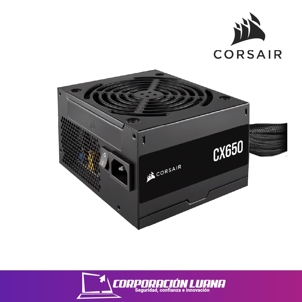 Foto del producto FUENTE DE PODER CORSAIR CX SERIES 650W ( CX650 ) BRONZE | NEGRA
