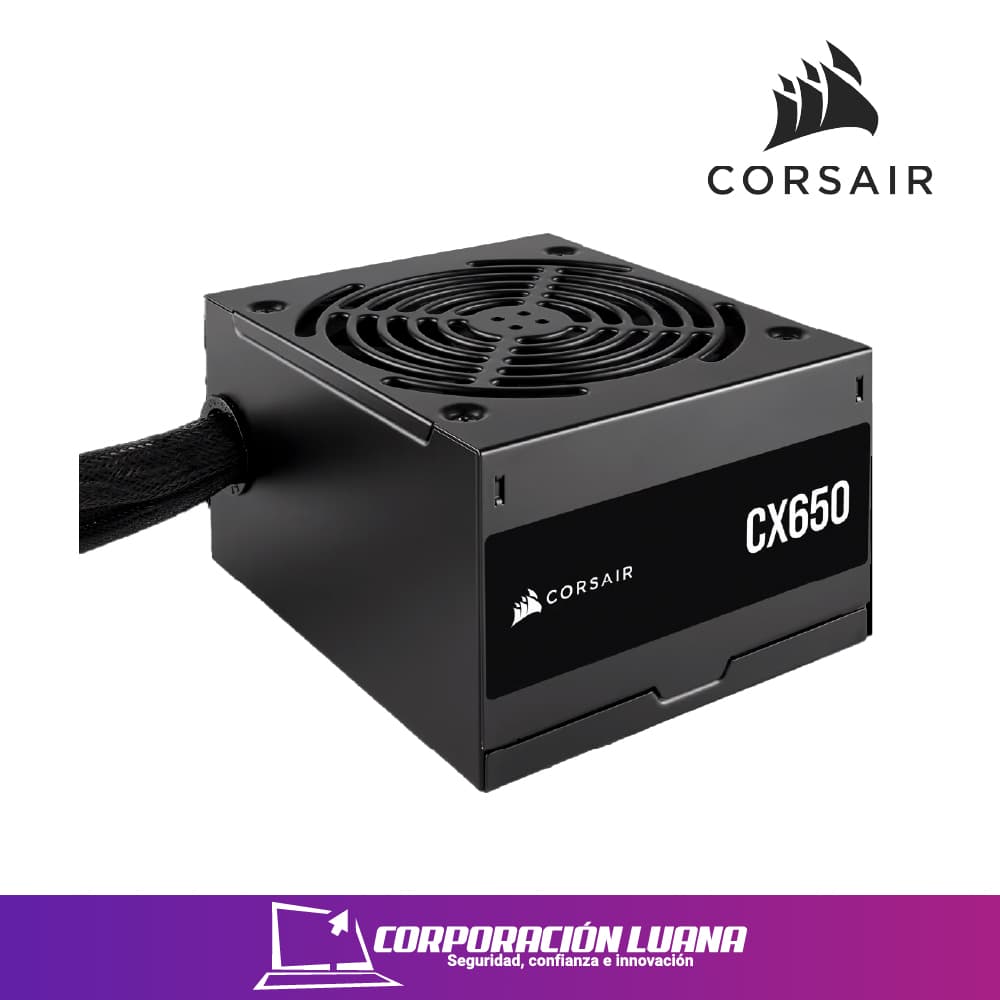 Imagen de FUENTE DE PODER CORSAIR CX SERIES 650W ( CX650 ) BRONZE | NEGRA