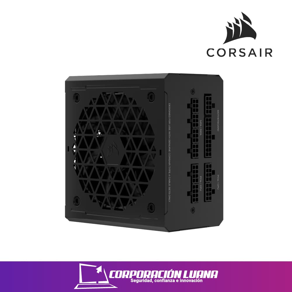 Foto del producto FUENTE DE PODER CORSAIR RM SERIES 850W ( RM850E ) GOLD | FULL MODULAR | NEGRO
