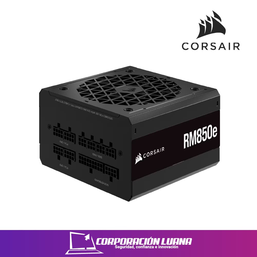 Imagen de FUENTE DE PODER CORSAIR RM SERIES 850W ( RM850E ) GOLD | FULL MODULAR | NEGRO