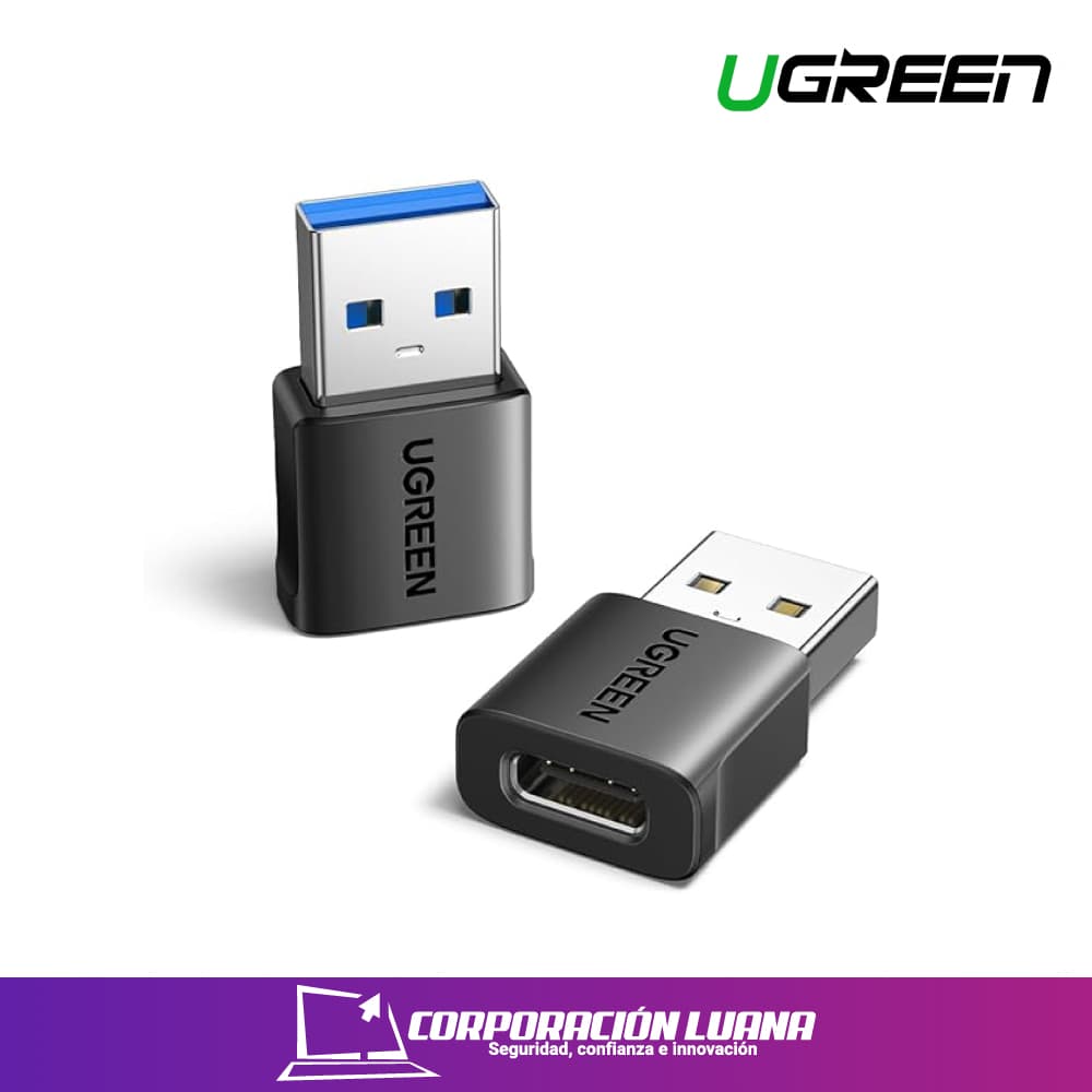 Foto del producto UGREEN ( 45275 ) USB-A MALE TO USB-C FEMALE ADAPTER SET 2-PACK