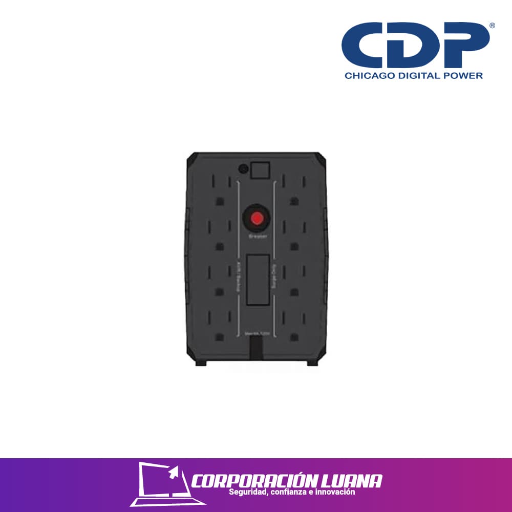 Imagen de UPS CDP INTERACTIVO 1008I ( R-UPR-1008I ) 1000VA - 500W | 220V 8 TOMAS
