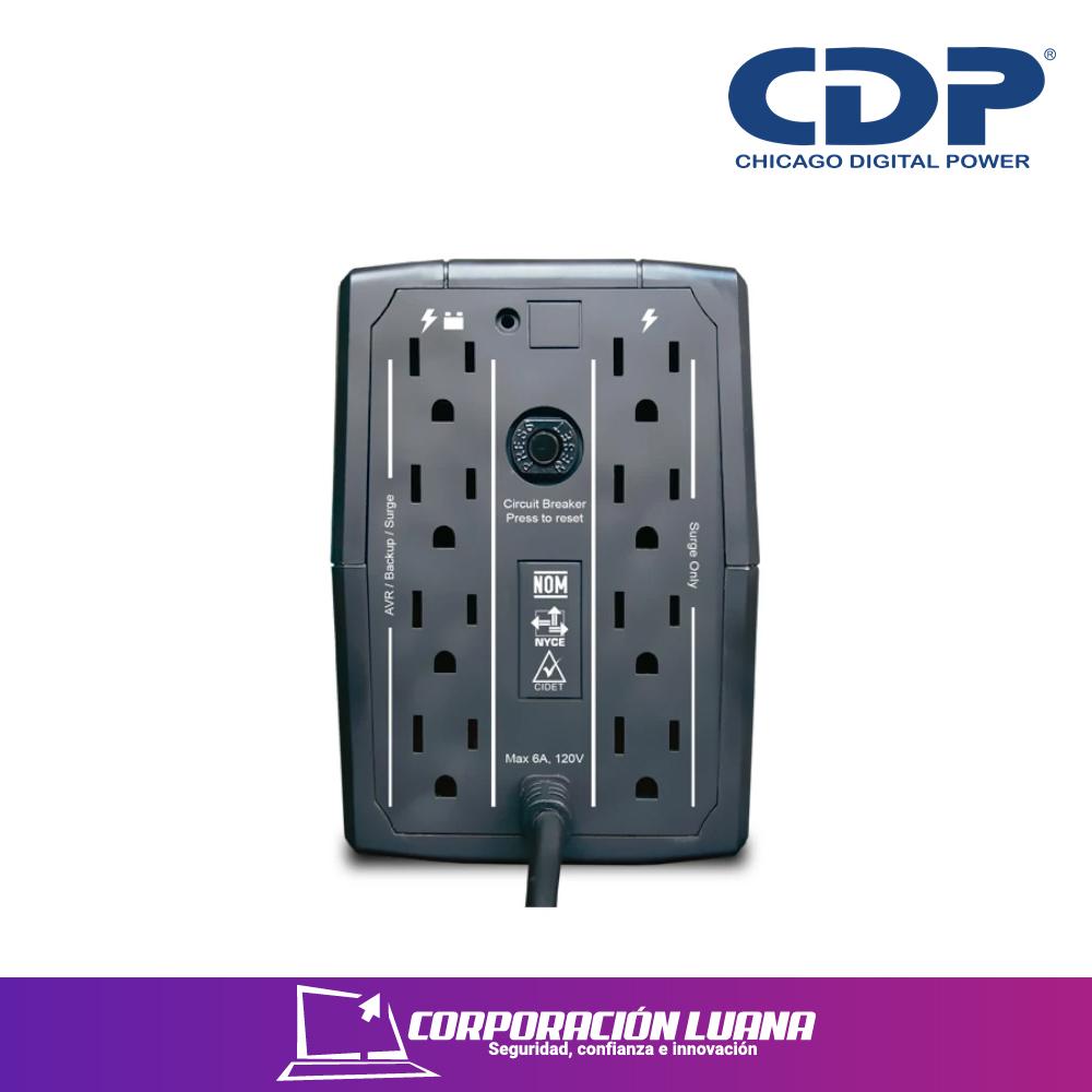 UPS CDP INTERACTIVO 1008I ( R-UPR-1008I ) 1000VA - 500W | 220V 8 TOMAS