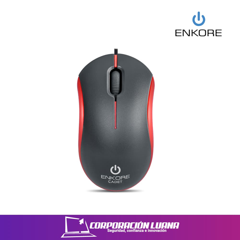 Imagen de MOUSE INALAMBRICO ENKORE CADET ( EKM 115 ) 1000 DPI | USB A | NEGRO