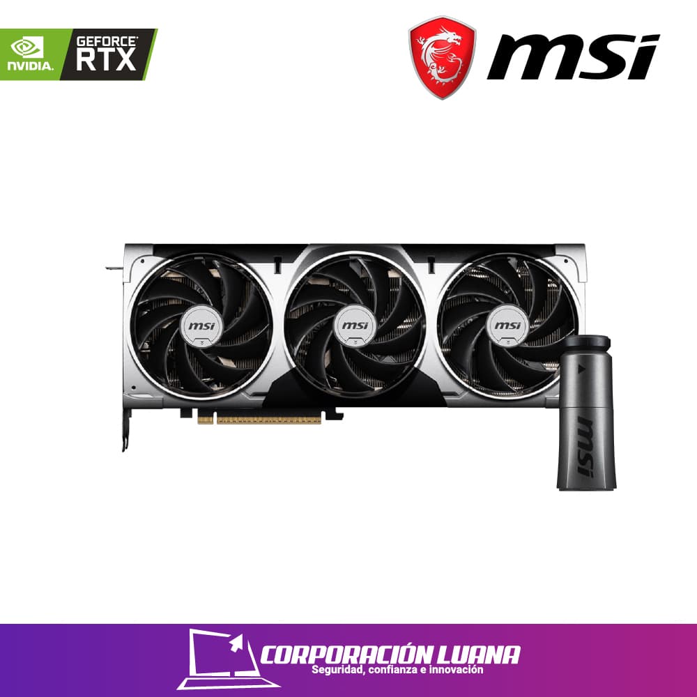 Imagen de TARJETA DE VIDEO MSI GEFORCE RTX 5070 TI 16G VENTUS 3X OC, 16 GB GDDR7, PCIE GEN 5.0 PUERTOS: 3 X DISPLAYPORT / 1 X HDMI VD16MSRTX507TV3