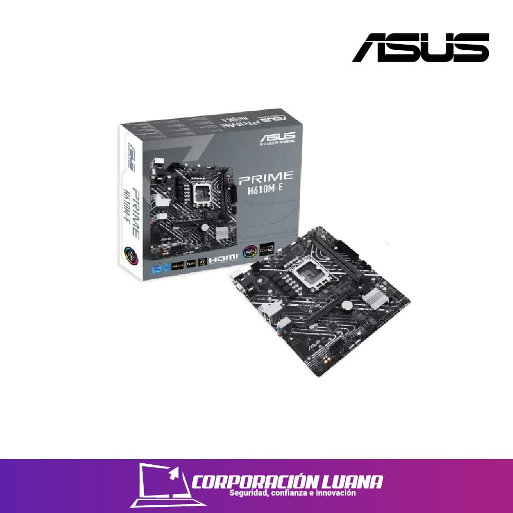 Foto del producto MOTHERBOARD ASUS PRIME H610M E ( 90MB1G10-M0EAY0 ) DDR5 | LGA1700