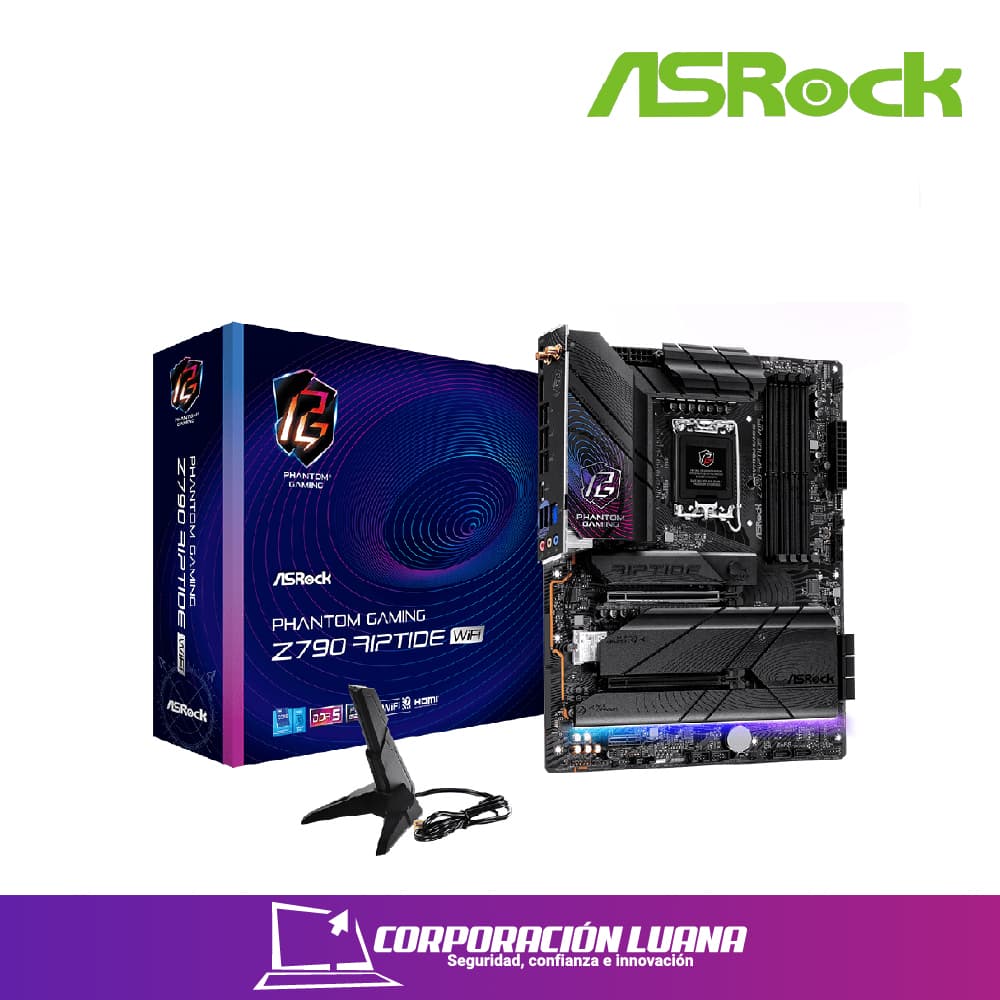 Foto del producto MOTHERBOARD ASROCK Z790 RIPTIDE WIFI ( COAARV90-MXBMD0-A0UAYZ ) DDR5 | LGA1700 |