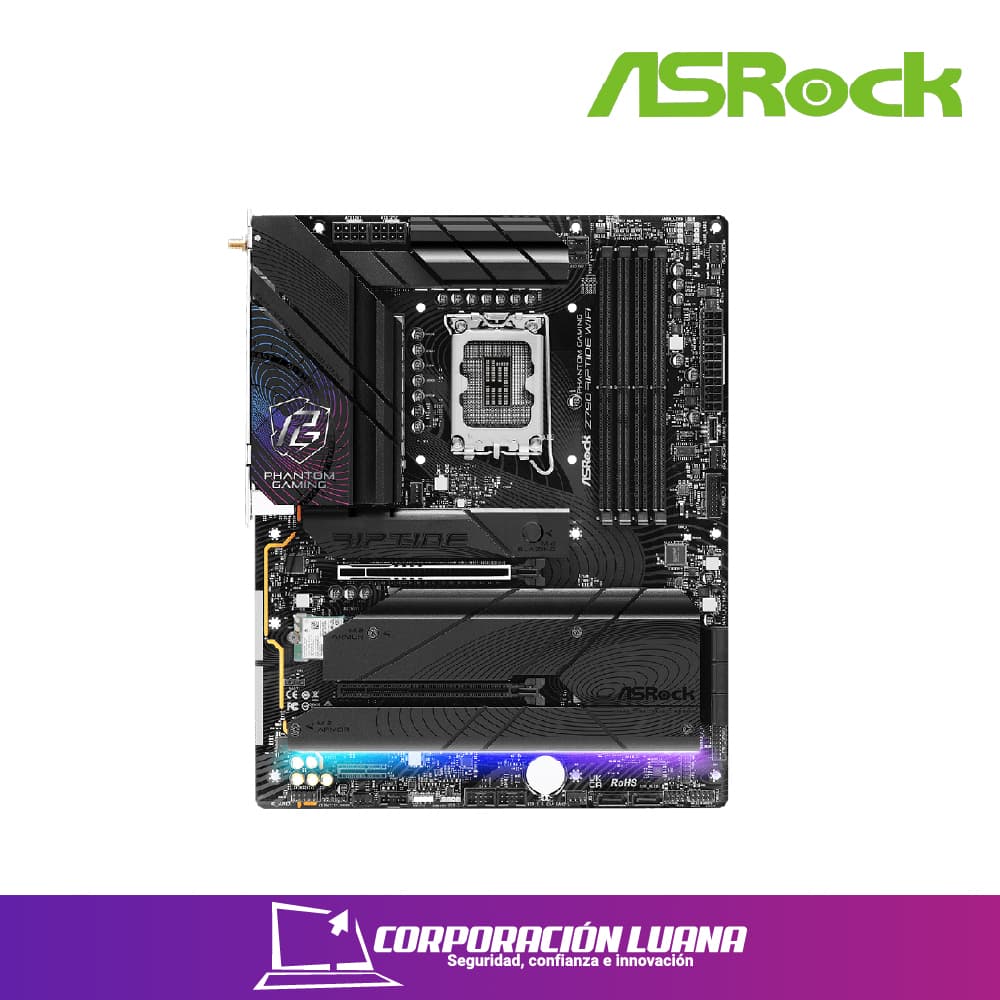 Imagen de MOTHERBOARD ASROCK Z790 RIPTIDE WIFI ( COAARV90-MXBMD0-A0UAYZ ) DDR5 | LGA1700 |