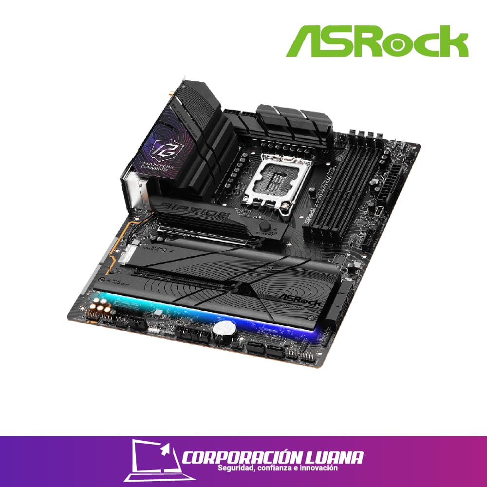 Imagen de MOTHERBOARD ASROCK Z790 RIPTIDE WIFI ( COAARV90-MXBMD0-A0UAYZ ) DDR5 | LGA1700 |