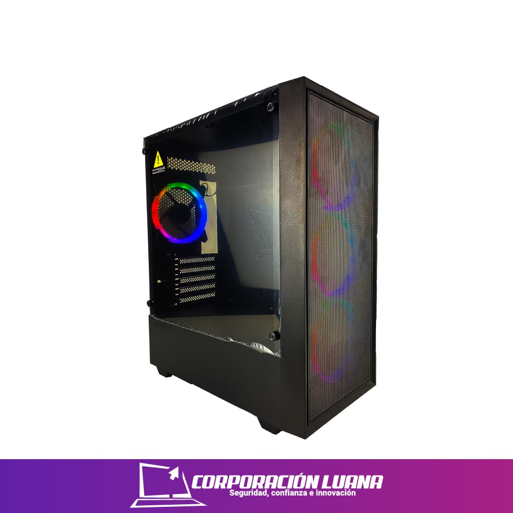 Foto del producto CASE GAMING GAMEMAX STORM BK MALLA ( STORM BK ) S/FUENTE | V/TEMPLADO | 4 FAN ARGB